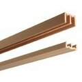 Knape & Vogt Plastic Sliding Door Track And Guides P2417TAN48